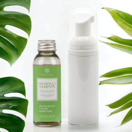Green tea scented eyelash shampoo with foaming bottle - 50ml