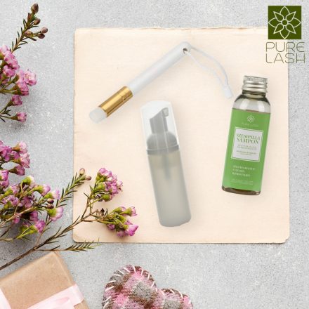 Eyelash cleanser midi package - green tea scented eyelash shampoo